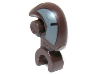 Minifigure, Head, Modified Mechanical with Dark Bluish Gray and Black Pattern (SW FA-4 Pilot Droid)