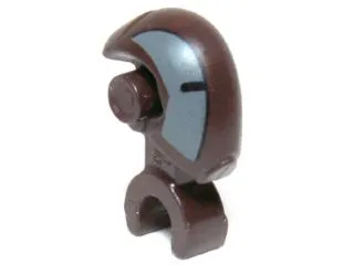 Minifigure, Head, Modified Mechanical with Dark Bluish Gray and Black Pattern (SW FA-4 Pilot Droid)