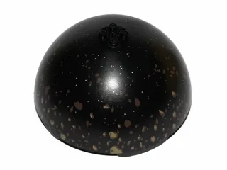 Cylinder Hemisphere 11 x 11, Studs on Top with Dark Brown and Dark Tan Asteroid Field Pattern