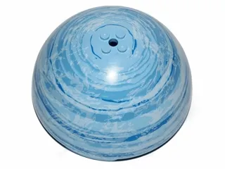 Cylinder Hemisphere 11 x 11, Studs on Top with Blue, Medium Blue, and White Planet Pattern (SW Endor)