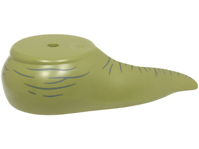 Lower Body with Tail Short, SW Jabba The Hutt with Dark Bluish Gray Wrinkles Pattern