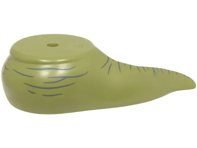 Lower Body with Tail Short, SW Jabba The Hutt with Dark Bluish Gray Wrinkles Pattern