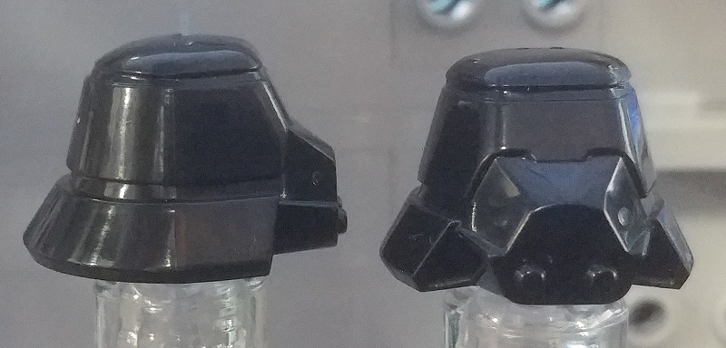 Minifigure, Headgear Helmet SW Sith Trooper, Plain