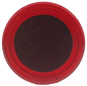 Tile, Round 1 x 1 with Large Black Circle Centered Pattern