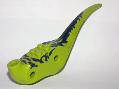 Dinosaur Body Raptor with Dark Green Marks Pattern