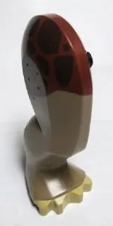 Dinosaur Leg Large (Rear) Triceratops / Stegosaurus with Pin, Tan Claws and Reddish Brown and Dark Brown Pattern - Right