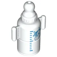 Duplo Utensil Baby Bottle with Smooth Handles with Cow and Scale Lines Pattern