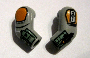 Arm, (Matching Left and Right) Pair with SW Boba Fett Pattern