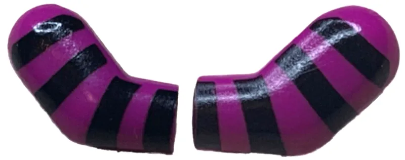 Arm, (Matching Left and Right) Pair with 4 Black Stripes Pattern