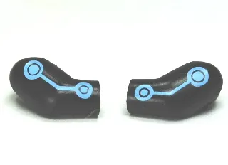 Arm, (Matching Left and Right) Pair with Batman Electro Pattern