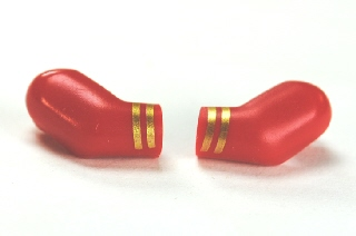 Arm, (Matching Left and Right) Pair with 2 Gold Stripes Pattern