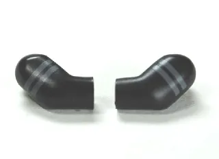 Arm, (Matching Left and Right) Pair with Dark Bluish Gray Stripes Pattern