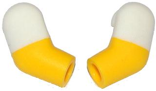 Arm, (Matching Left and Right) Pair with Molded White Short Sleeves  Pattern