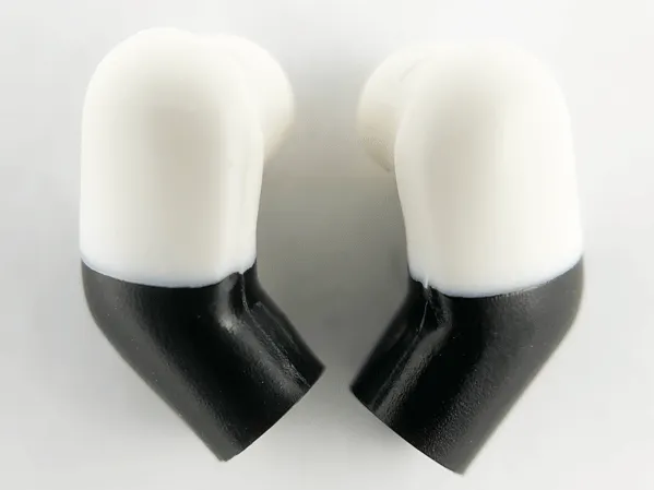 Arm, (Matching Left and Right) Pair with Molded White Short Sleeves  Pattern