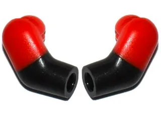 Arm, (Matching Left and Right) Pair with Molded Red Short Sleeves  Pattern