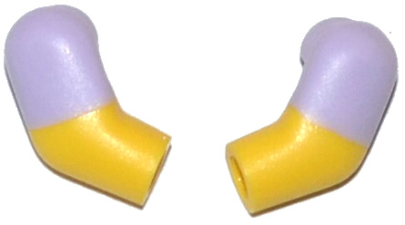 Arm, (Matching Left and Right) Pair with Molded Lavender Short Sleeves  Pattern