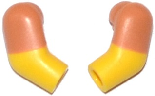 Arm, (Matching Left and Right) Pair with Molded Nougat Short Sleeves  Pattern