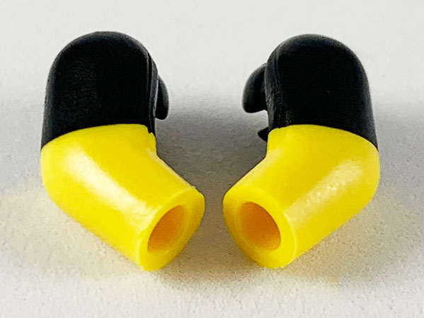 Arm, (Matching Left and Right) Pair with Molded Black Short Sleeves  Pattern