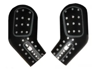 Arm, (Matching Left and Right) Pair with Silver Studs Pattern
