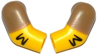 Arm, (Matching Left and Right) Pair with Hair and Dark Tan Short Sleeves Pattern