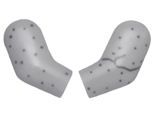 Arm, (Matching Left and Right) Pair with Speckled Stone Pattern