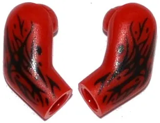 Arm, (Matching Left and Right) Pair with Black Tendrils Pattern (Carnage)