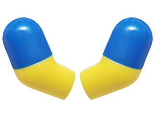 Arm, (Matching Left and Right) Pair with Molded Blue Short Sleeves  Pattern