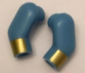 Arm, (Matching Left and Right) Pair with Gold Cuffs / Stripes Pattern