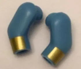 Arm, (Matching Left and Right) Pair with Gold Cuffs / Stripes Pattern