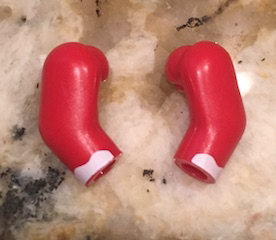 Arm, (Matching Left and Right) Pair with White Curved Stripe Pattern