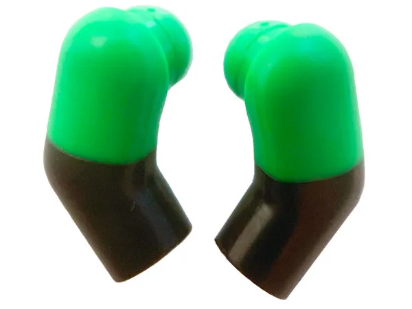 Arm, (Matching Left and Right) Pair with Molded Bright Green Short Sleeves  Pattern
