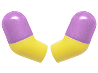 Arm, (Matching Left and Right) Pair with Molded Medium Lavender Short Sleeves  Pattern