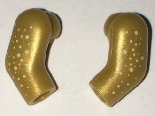 Arm, (Matching Left and Right) Pair with White Speckles Pattern