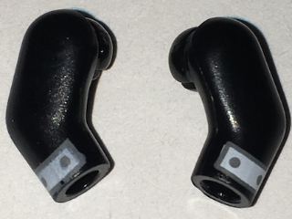 Arm, (Matching Left and Right) Pair with White Cuffs Pattern