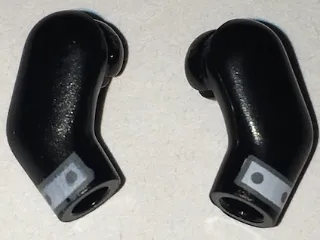 Arm, (Matching Left and Right) Pair with White Cuffs Pattern