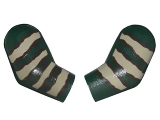 Arm, (Matching Left and Right) Pair with Tan Stripes Pattern