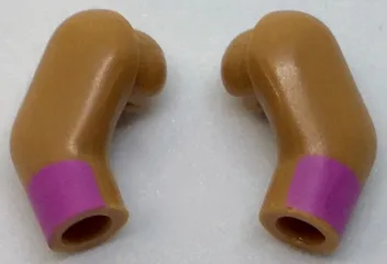 Arm, (Matching Left and Right) Pair with Dark Pink Cuffs Pattern