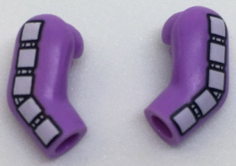 Arm, (Matching Left and Right) Pair with 5 White Squares Pattern