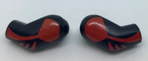 Arm, (Matching Left and Right) Pair with Red Shoulder and Stripes Pattern