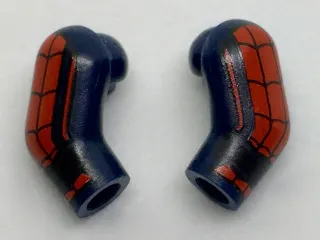 Arm, (Matching Left and Right) Pair with Black and Red Webbing Pattern