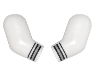 Arm, (Matching Left and Right) Pair with Black and Gray Cuffs Pattern