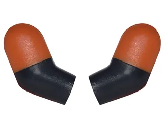 Arm, (Matching Left and Right) Pair with Molded Dark Orange Short Sleeves  Pattern