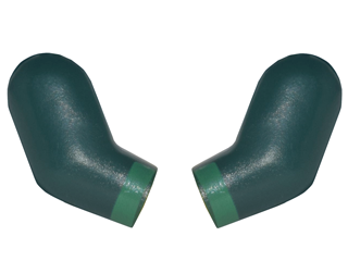 Arm, (Matching Left and Right) Pair with Green Cuffs Pattern