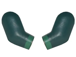 Arm, (Matching Left and Right) Pair with Green Cuffs Pattern