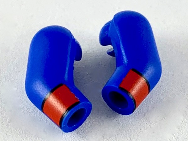 Arm, (Matching Left and Right) Pair with Red Cuff Pattern