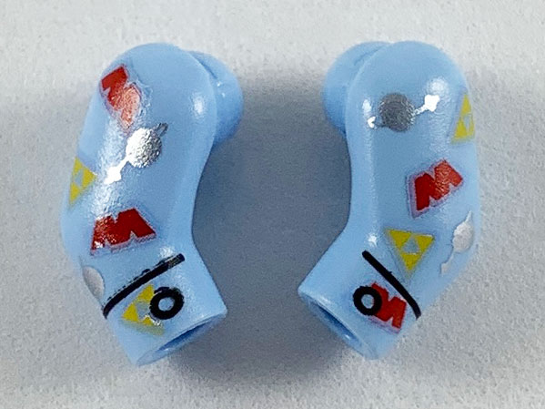 Arm, (Matching Left and Right) Pair with Space Themes Logos Pattern