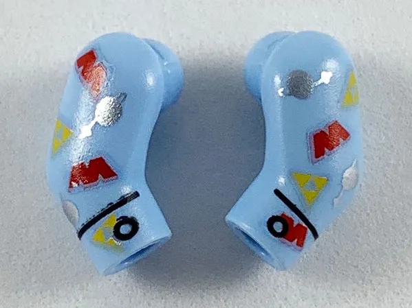 Arm, (Matching Left and Right) Pair with Space Themes Logos Pattern