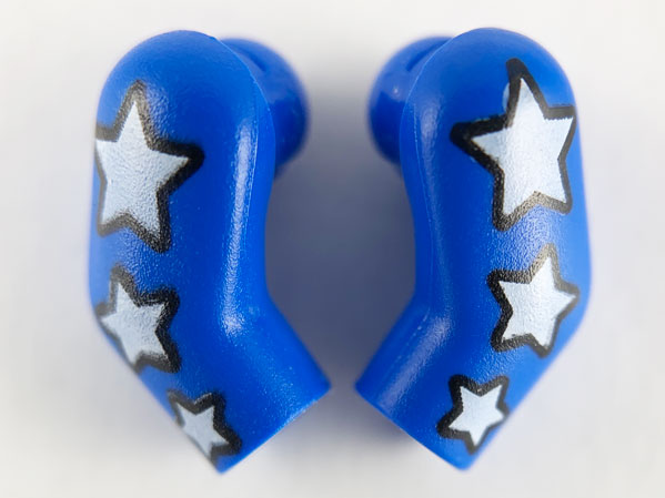 Arm, (Matching Left and Right) Pair with 3 White Stars Pattern