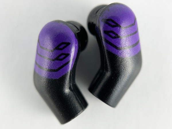 Arm, (Matching Left and Right) Pair with Dark Purple Plated Shoulder Armor Pattern