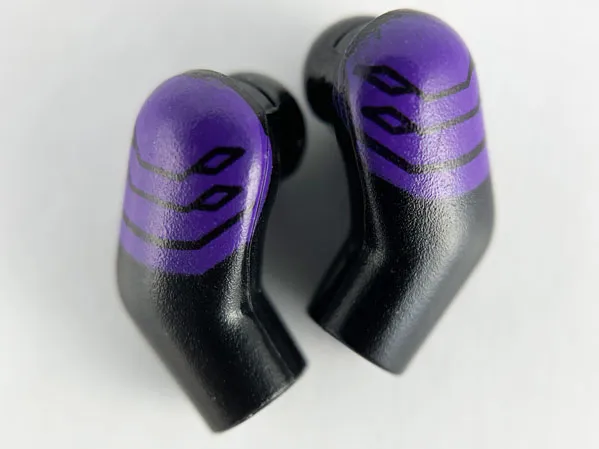 Arm, (Matching Left and Right) Pair with Dark Purple Plated Shoulder Armor Pattern